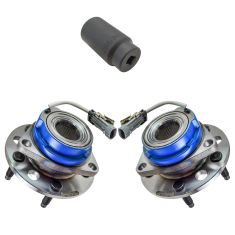 92-99 GM Cars Front Hub Bearing & ABS Sensor Pair with 34mm Socket