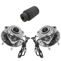07-11 GM Mid Size SUV Front Wheel Hub & Bearing PAIR with 36mm Socket