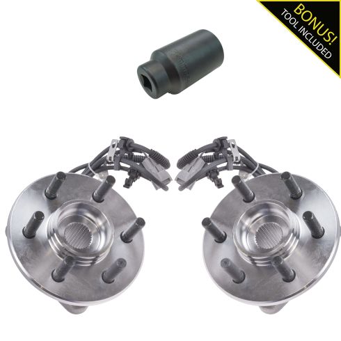 97-04 Dodge Dakota Front Hub Bearing Pr 4x4 W/ABS with 32mm Socket