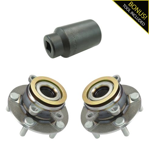 Nissan Sentra, Rogue, Rogue Select Front Hub & Bearing Pair with 32mm Socket