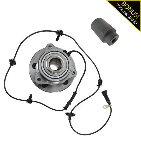 02-07 Jeep Liberty Front Hub & Bearing Assy w/ABS LH with 35mm Socket