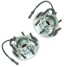 00-02 Ford Excursion Super Duty 4x4 w/4 whl ABS Frt Hub & Brg PAIR (TIMKEN)