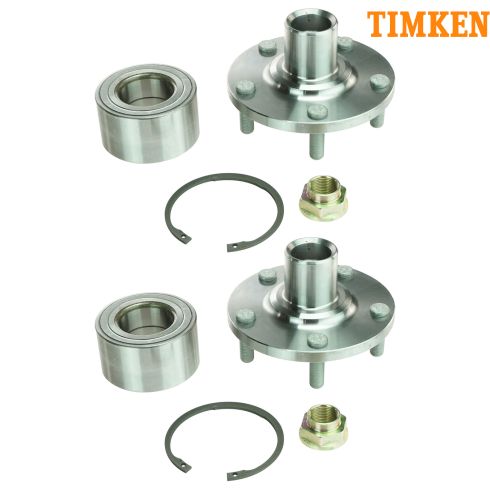 92-03 Toyota Camry 4 cyl Solara Lexus RX300 Hub & Bearing Kit FRONT (Timken) PAIR