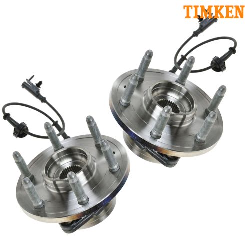 07-10 GM Full Size SUV & Truck 1500 4WD Front Wheel Bearing & Hub PAIR (TIMKEN)
