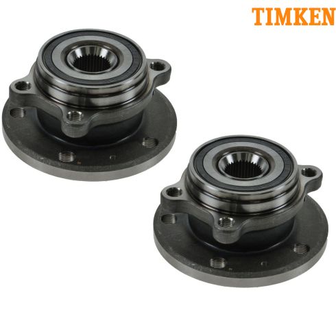 05-10 VW Jetta, Passat; Audi A3 TT Wheel Bearing & Hub Assy Front PAIR (Timken)