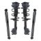 08-12 (to 11/09) Nissan Rogue Front Strut & Spring Assembly & Rear Shock Absorber Kit (Set of 4)