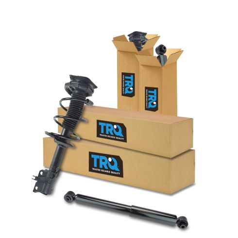 08-12 (to 11/09) Nissan Rogue Front Strut & Spring Assembly & Rear Shock Absorber Kit (Set of 4)