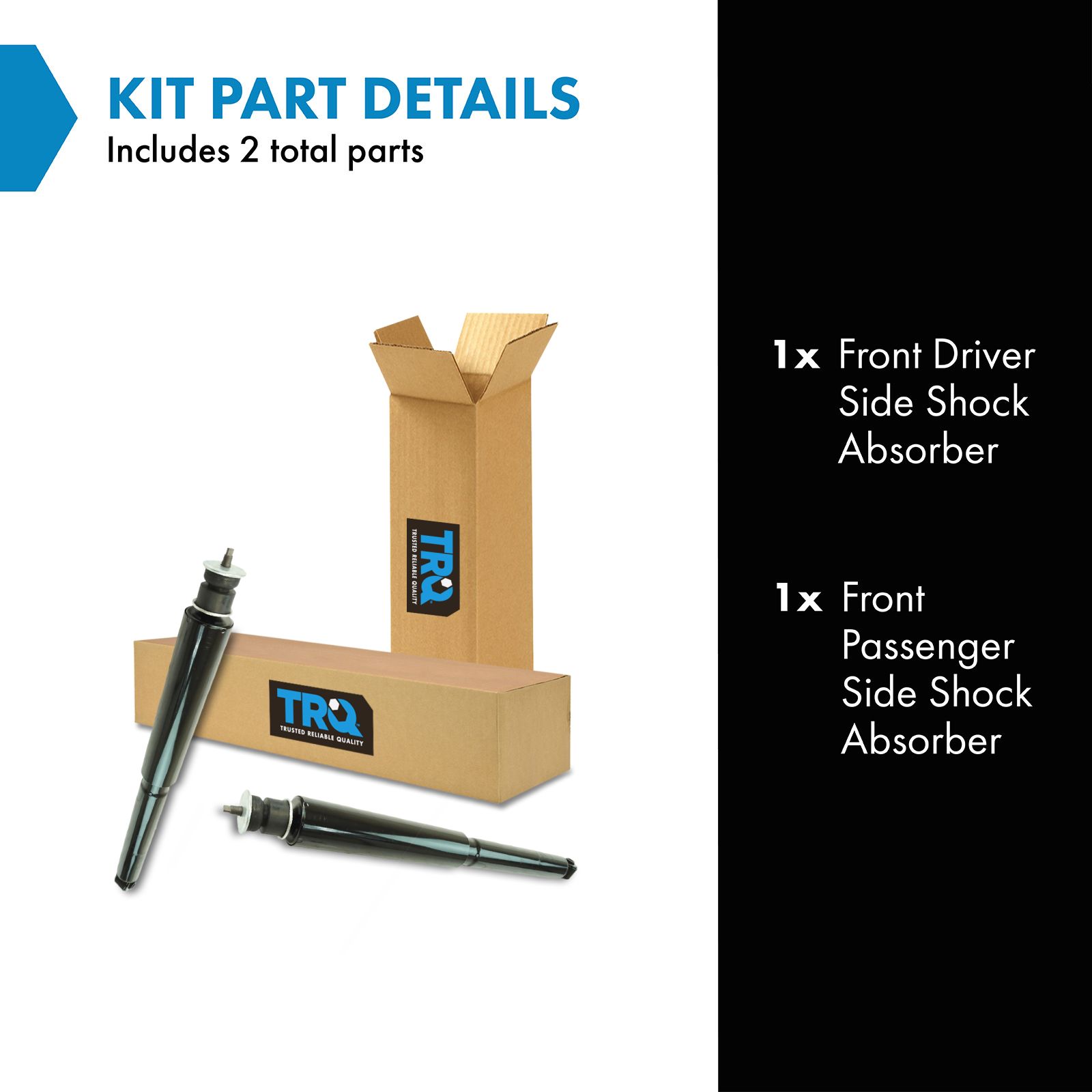 07-14 Jeep Wrangler Front Shock Absorber Pair