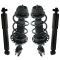 10-13 Kia Soul Front Strut & Spring Assembly & Rear Shock Absorber Kit (Set of 4)