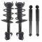 06-12 Toyota Rav4 w/ 4cyl Front Strut & Spring Assembly & Rear Shock Absorber Set (4pc)