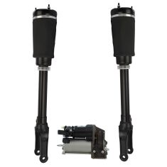 07-12 Mercedes Benz GL-Class (w/o ADS) Air Ride Compressor w/Front Air Shock Kit (3 Piece Set)