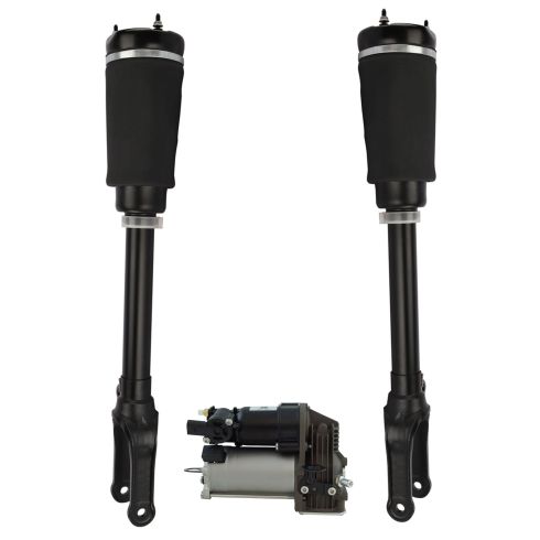 07-12 Mercedes Benz GL-Class (w/o ADS) Air Ride Compressor w/Front Air Shock Kit (3 Piece Set)