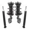 10-13 Toyota Prius Front Strut & Spring Assembly & Rear Shock Absorber Kit (Set of 4)