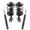 03-08 Infiniti FX35, FX45 Front Strut & Spring Assembly & Rear Shock Absorber Kit (Set of 4)
