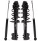12-14 Toyota Yaris Hatchback Front Complete Strut & Spring Assembly & Rear Shock Kit 4pc