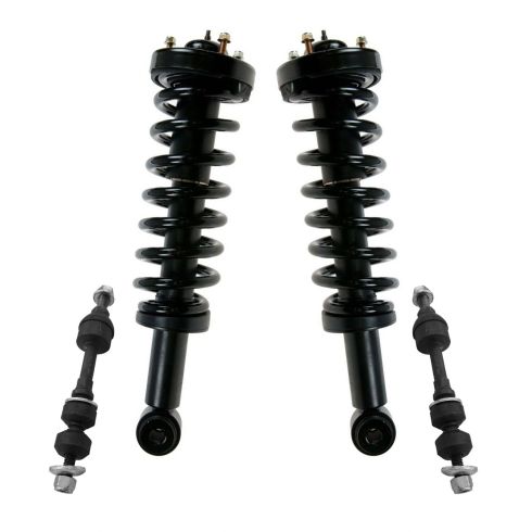 05-08 Ford F150; 06-08 Lincoln Mark LT 2WD Front Loaded Strut & Sway Link Kit (4