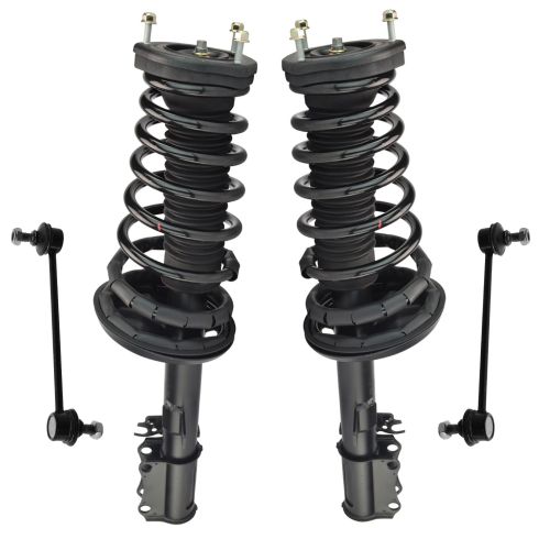92-01 Toyota Camry V6; 92-01 Lexus ES300 Rear Loaded Strut & Sway Link Kit (4pc)