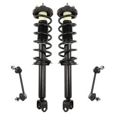 09-10 Acura TSX; 11-14 TSX Sedan 2.4L Rear Loaded Strut & Sway Link Kit (4pc)