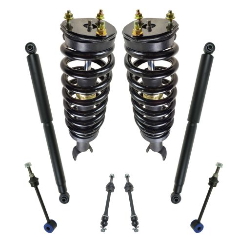 06-07 Dodge Ram 1500 4WD Front & Rear Shock & Spring w/ Sway Bar Link Kit (8pc)