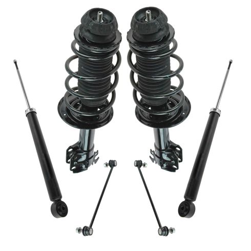 06-11 Toyota Yaris; 12 Yaris Sedan Strut, Shock and Link Kit (Set of 6)