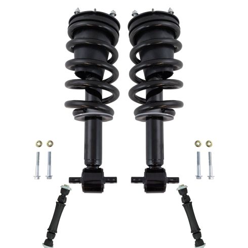 14-17 Silverado, Sierra 1500 RWD Front Loaded Shock & Sway Link Kit (4pc)