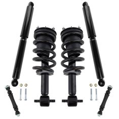 14-17 Silverado, Sierra 1500 RWD Front & Rear Loaded Shock & Sway Link Kit (6pc)