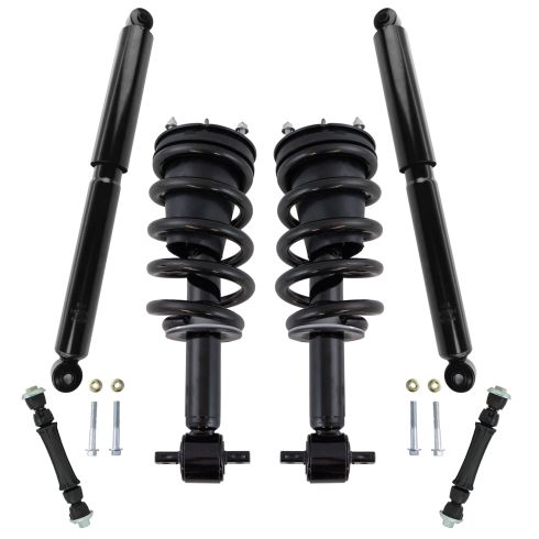 14-17 Silverado, Sierra 1500 RWD Front & Rear Loaded Shock & Sway Link Kit (6pc)