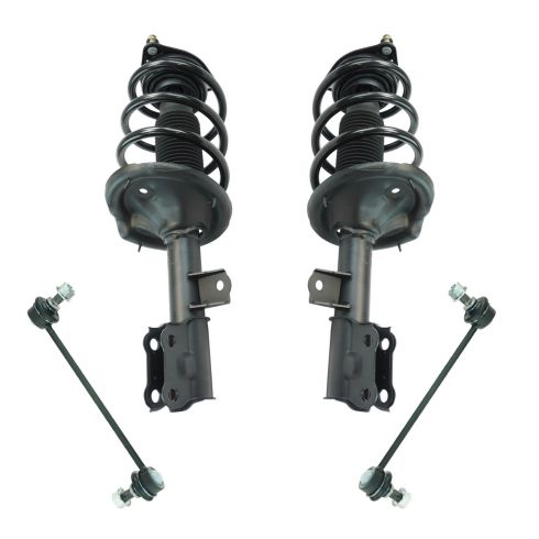 10-13 Kia Forte Front Strut & Spring Assembly & Sway Bar Link Kit (4pc)