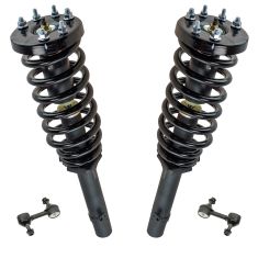 08-12 Honda Accord 2.4L Front Strut & Spring Assembly Pair w/ Links (4pc)