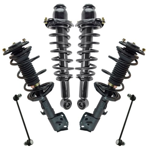 11-13 Toyota Corolla 1.8L Front & Rear Strut & Spring Assembly w/ Links (6pc)