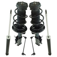 12-15 Chevy Cruze (w/o Sport Susp) Front & Rear Loaded Strut Shock w Links 6pc