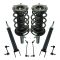 10-12 Ford Taurus (exc SHO) Front Strut & Spring Assembly Rear Shock w Links 8pc