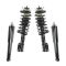 93-97 VOLVO 850 (exc. R); 98-04 70-ser Front Strut & Spring & Rear Shock Kit 4pc