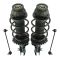 12-14 Hyundai Accent Front Strut & Spring Assembly w Links Kit (4pc)