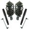 10-13 Kia Forte, Koupe Front Strut & Spring Assembly and Rear Shock w Links Kit (6pc)