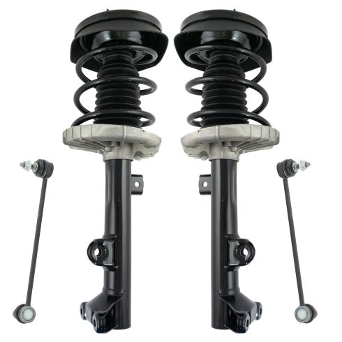 01-07 MB C-Series w/RWD (w/o Elect Susp) Front Strut & Spring Assembly w Links Kit (4pc)
