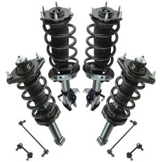 12-14 CR-V (exc Touring) AWD Front & Rear Strut & Spring Assembly w/ Links Kit (Set of 8)