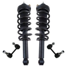 09-16 Dodge Journey Rear Complete Shock & Spring Assembly w/ Links Kit (4pc)