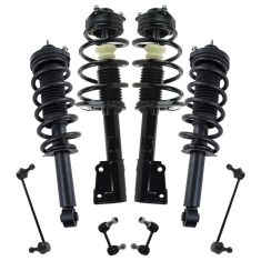 09-16 Dodge Journey Frnt & Rr Complete Strut & Spring Assembly w/ Links Kit (8pc