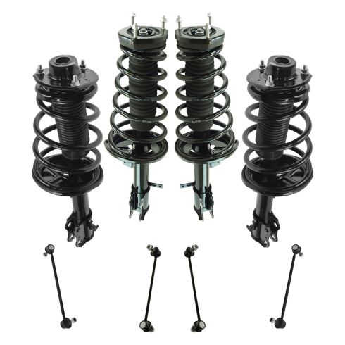 99-03 Lexus RX300 AWD Front & Rear Strut Spring Assembly w/ Links Kit (8pc)