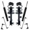 09-14 Nissan Murano Front Strut Spring Assembly & Rear Shock  w Links Kit (8pc)