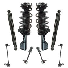 07-09 Equinox, Torrent; 08-10 Vue Frnt Rear Loaded Strut & Shock w Links Kit 8pc