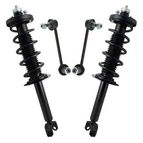 13-17 Honda Accord Rear Strut & Spring Assembly w/ Links Kit (4pc)