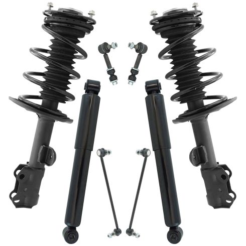 13-15 Rav4 Front & Rear Loaded Strut & Shock Absorber w/ Links Kit (8pc)