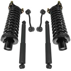 02-07 Jeep Liberty Front Rear Strut & Spring Assembly Shock w/ Links Kit (6pc)