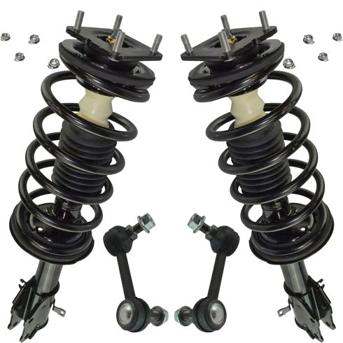 07-15 Mazda CX-9 Front Complete Strut & Spring w/ Links Kit 4pc
