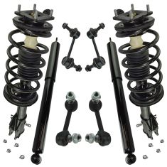 07-15 Mazda CX-9 Front Rear Loaded Strut & Shock w/ Links Kit 8pc