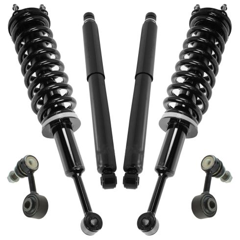 07-18 Toyota Tundra Front Rear Strut & Spring Shock w/ Links Kit 6pc
