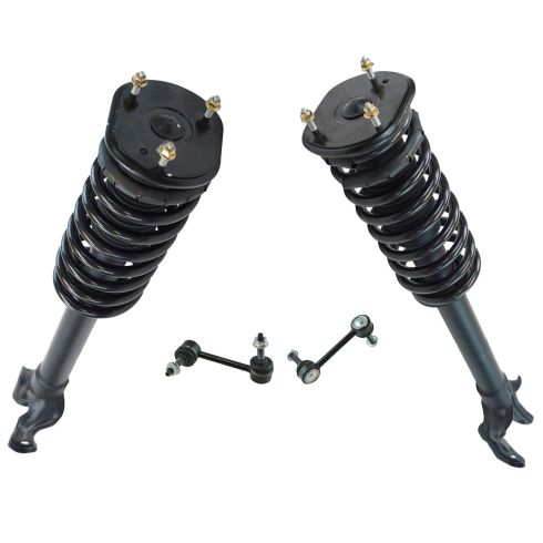 11-15 Jeep Wrangler Front Strut & Spring Assembly w/ Links Kit 4pc