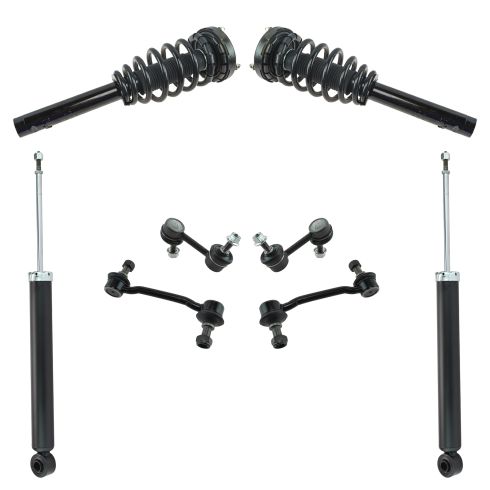 06-11 Hyundai Sonata Front Strut & Spring Assembly & Rear Shock w/ Links Kit 8pc